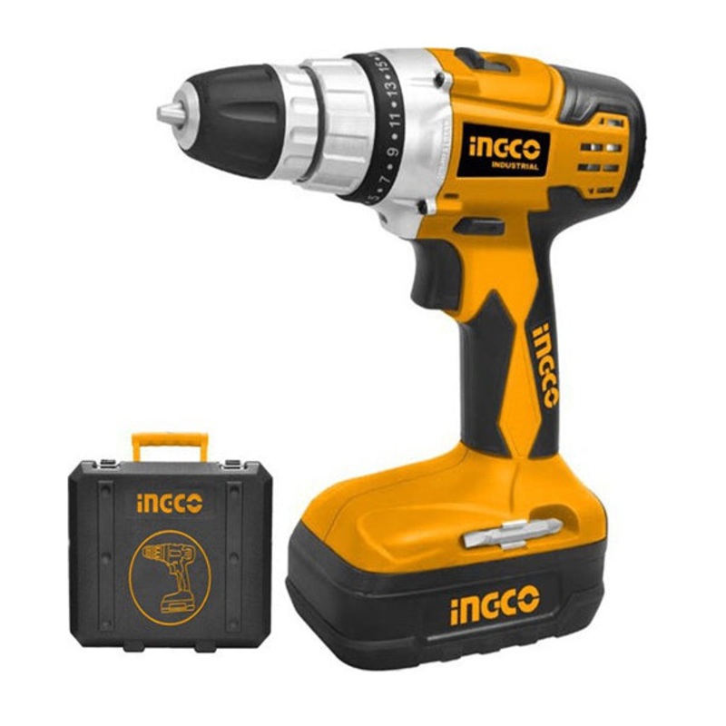 Li-Ion 18V Cordless Drill (Samsung Battery)-0-400rpm/0-1400rpm