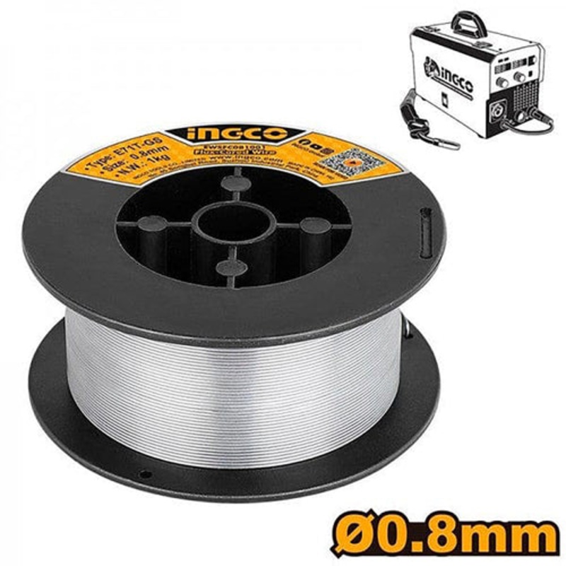 Ingco Flux Welding Wire EWSFC081001 0.8mm