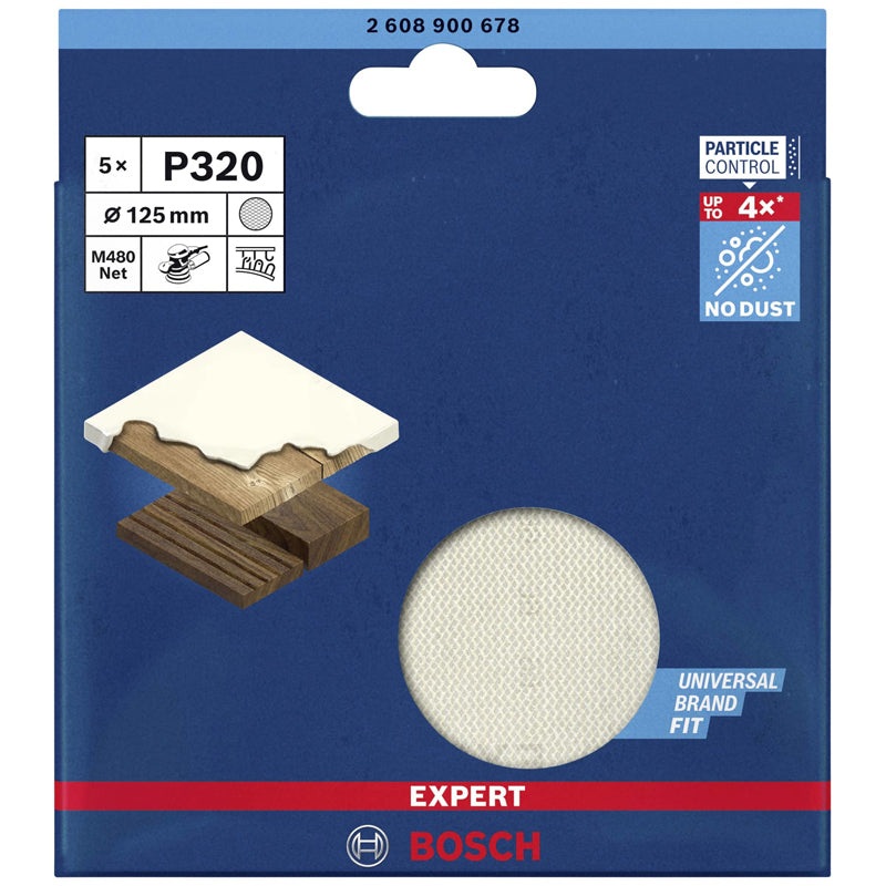 M480,125mm,320,5x mesh sanding disc