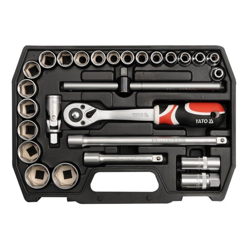 Socket set 1/2" 27 pcs