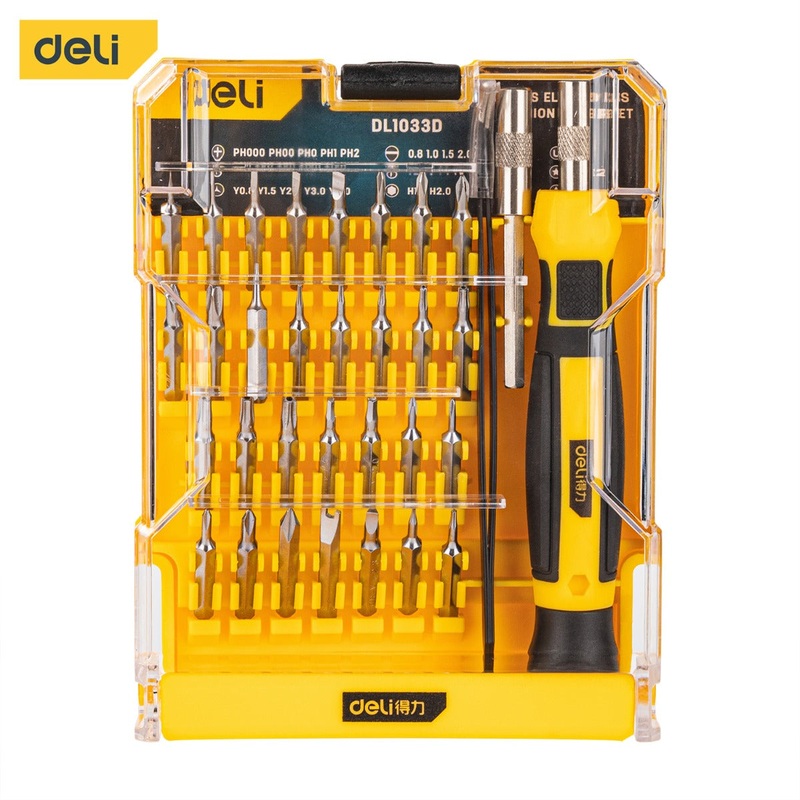 Deli Precision Screwdriver Set 33 Pieces | EDL1033D