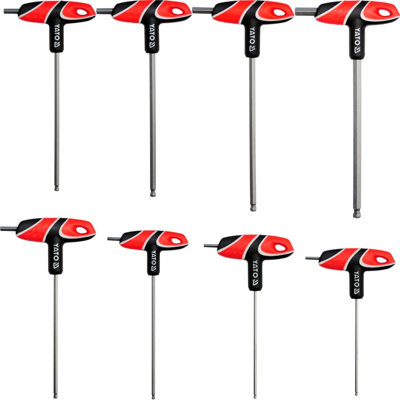 T-Handle Hex Key With Ball Set