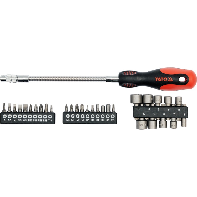 31pcs Flexible Screwdriver With Bits Set