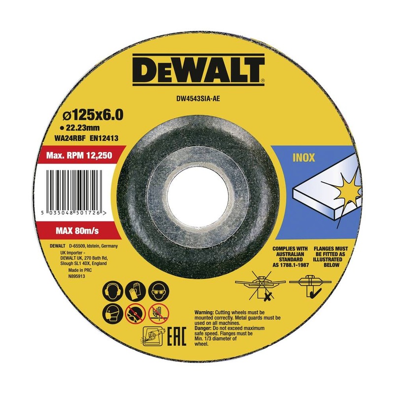 DEWALT Grinding Disc 125mm x 6mm | DW4543SIA-AE