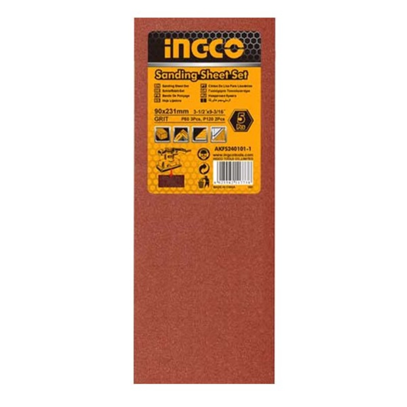 Sanding Sheet 5pcs Set 264x115mm