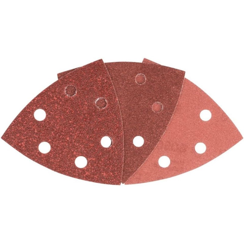 Set of Sanding Papers Diamater 93mm Holes 8 G60/120/240 6pcs