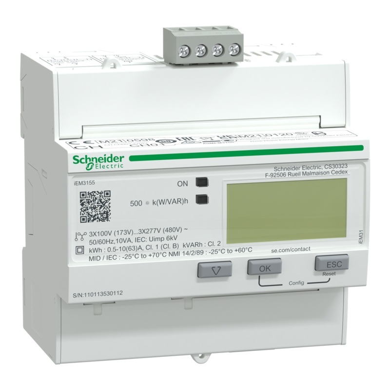 Schneider A9MEM3155 kWh Meter Modbus