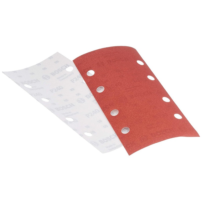 Set of Sanding Papers Diamater-93x185mm Holes-8 G240 10pcs
