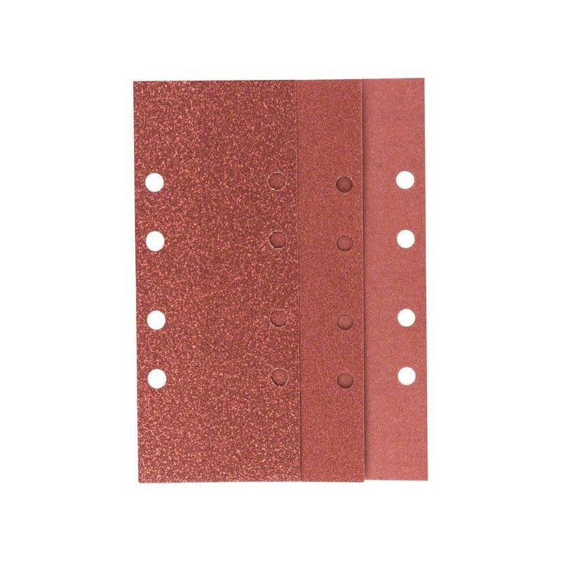 Set of Sanding Papers Diameter 93x230mm Holes 8 G4x60/4x120/2x180 10pcs