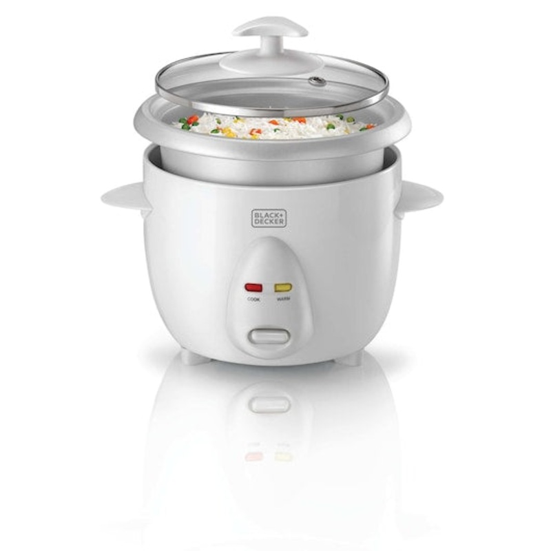 BLACK+DECKER 0.6L Rice Cooker Glass Lid