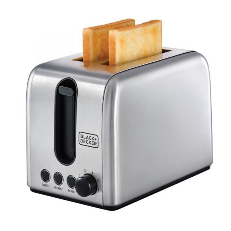 BLACK+DECKER 1050W Stainless Steel Toaster