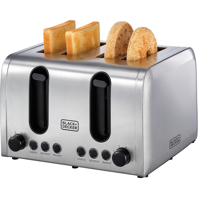 Black & Decker 4-Slice Toaster 2100W