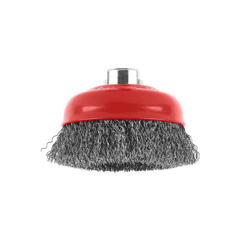 Cup Brush Crimped Wire 100mm Clean for Steel