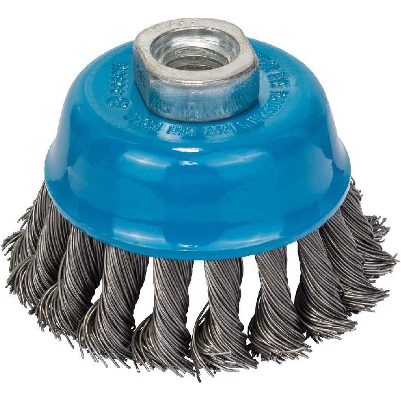 Cup Brush Knotted Wire 75mm Heavy for Metal