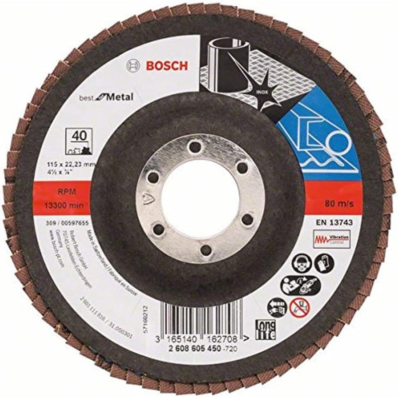 Flap Disc Best for Metal X571 115mm G40 , angled