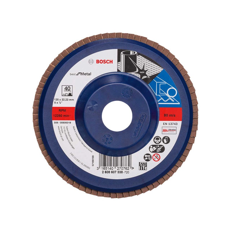 Flap Disc Best for Metal X571 115mm G60, straight