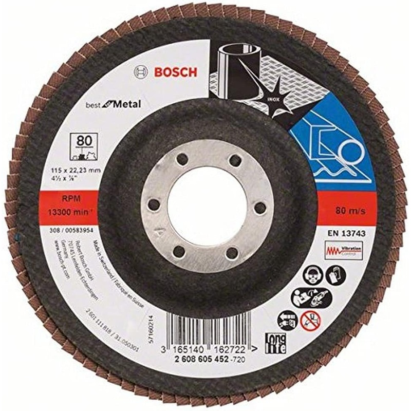 Flap Disc Best for Metal X571 115mm G80, angled