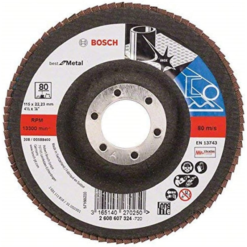 Flap Disc Best for Metal X571 115mm G80, straight