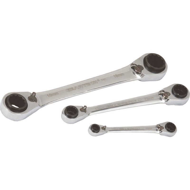 PROJAHN GearTech Double Box Wrench Set 3pcs 4-in-1 | 3463