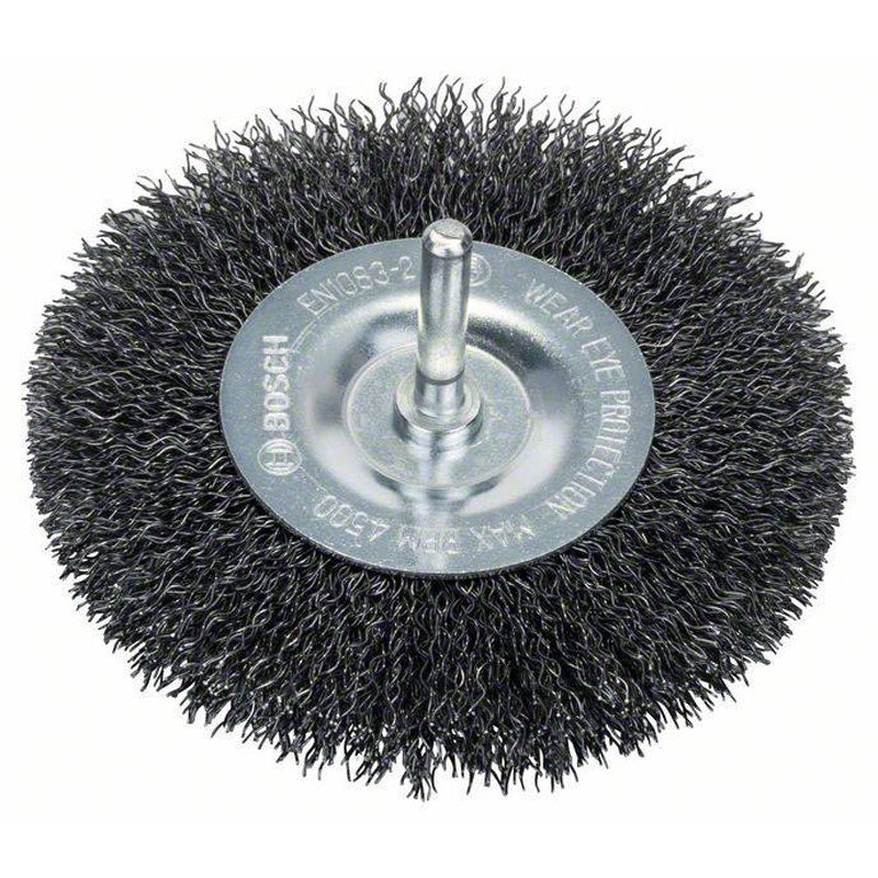Shank Wire Wheel 100mm Crimped 6mm