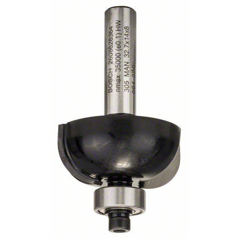 Core Box Bit 8mm, R1 6mm, D 32,7mm, L 13mm, G 55mm