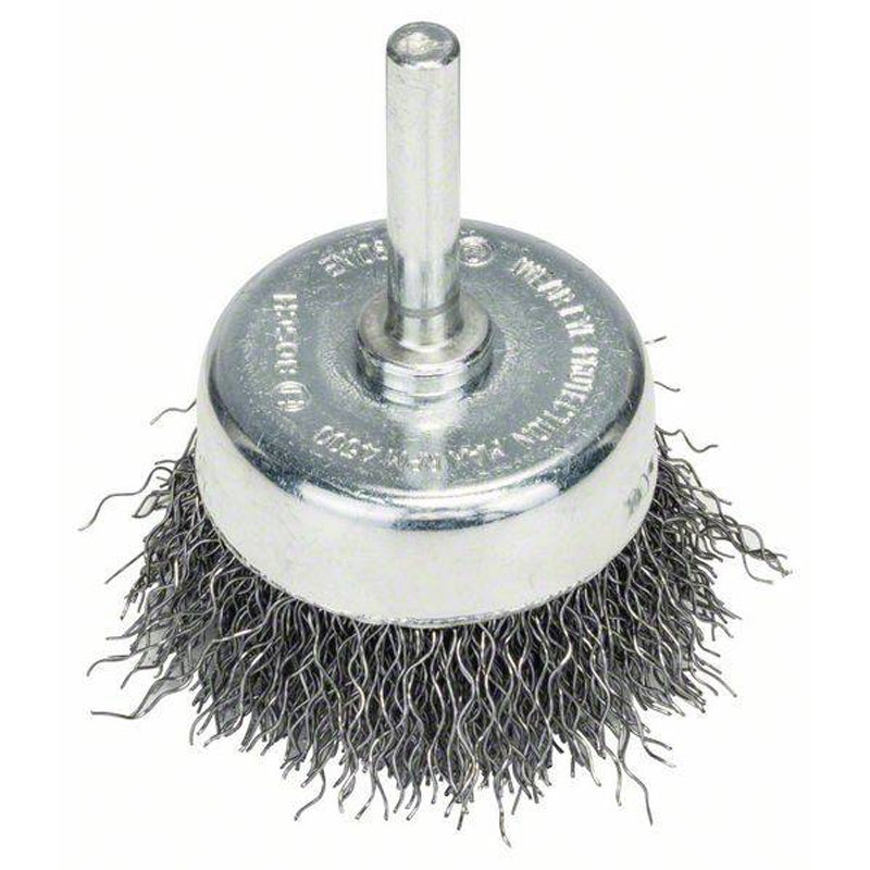 Cup Brush 50mm Crimped Steel 6mm Shank