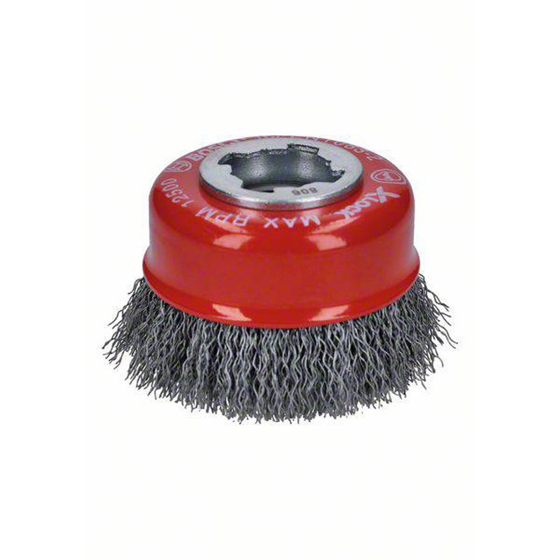Cup brush X-LOCK Crimped 75mm Steel 0.3mm