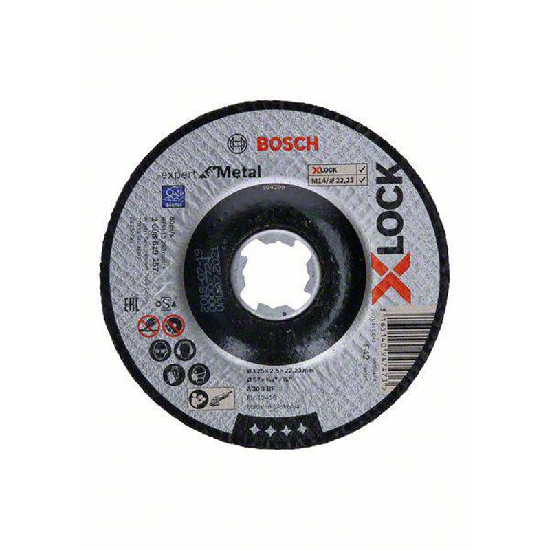 Cutting Disc X-LOCK Expert for Metal 125x2.5x22.23 Depressed Cutting