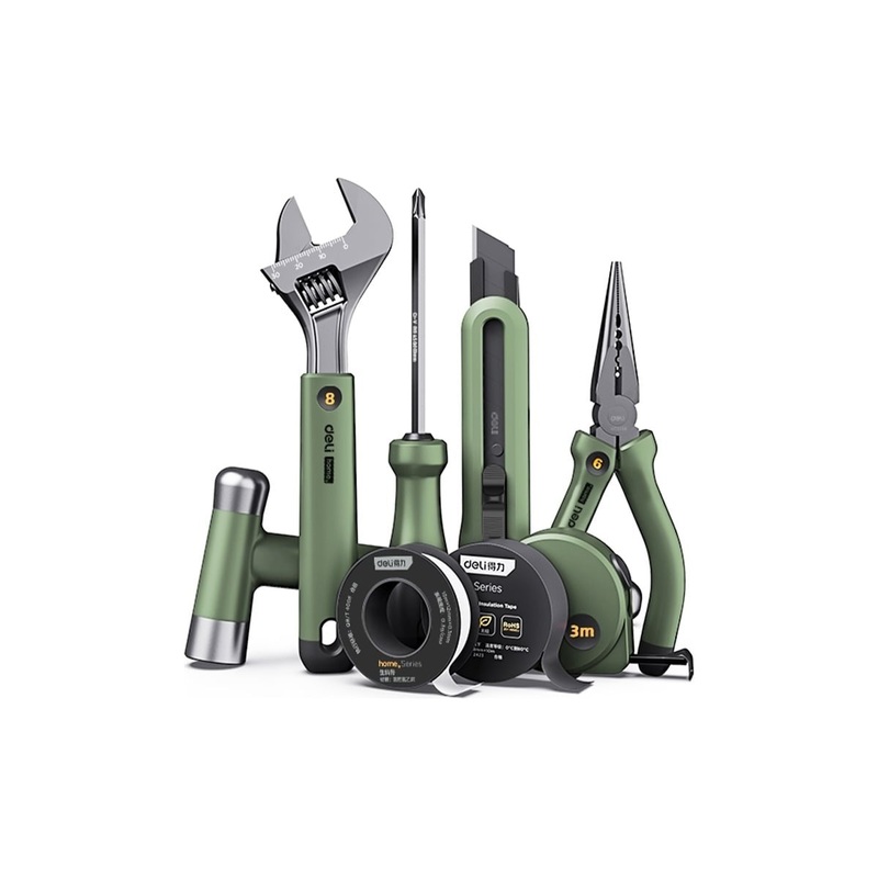 Deli Home Series Green 8 Piece Tool Set | HT0008L