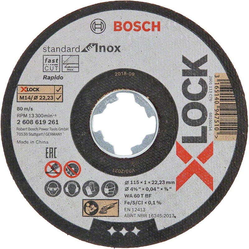 Grinding Disc X-LOCK Standard for Metal 125x6x22.23 mm Depressed Grinding