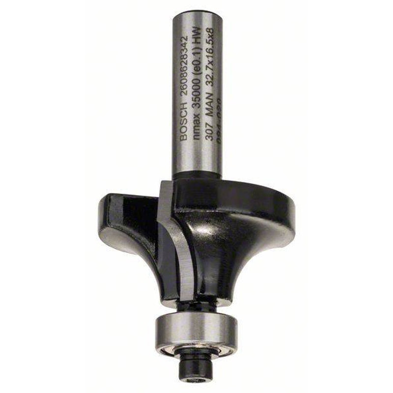 roundupover Bit 8mm, R1 8mm, L 16,2mm, G 57mm