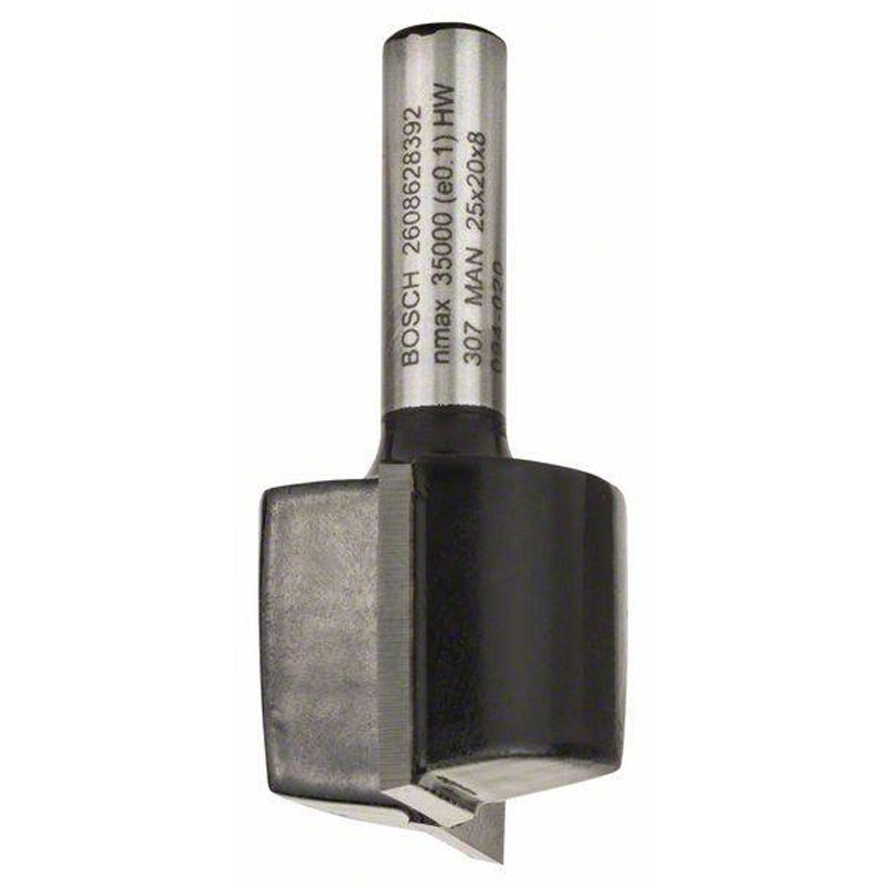 Straight Bit 8mm, D1 25mm, L 20mm, G 51mm