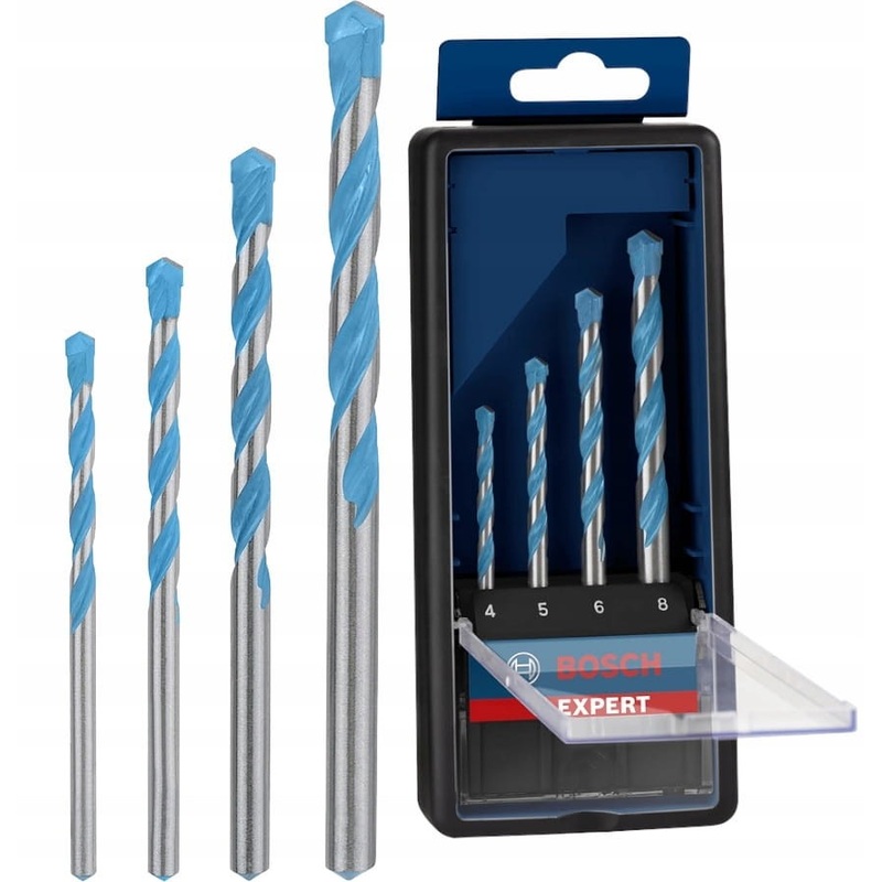 Twist Drill Bit Set for Multi-Material - 4 Pcs ( 4,5,6,,8 mm) | 2608900649