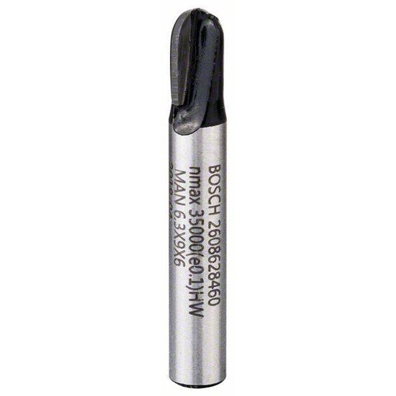 Core Box Bit + Guide Pin 6x6,35x40 mm