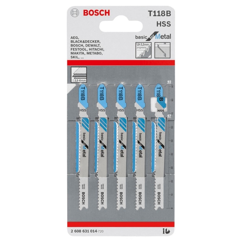 JSB Set T 118B Basic for Metal 92mm 5pcs