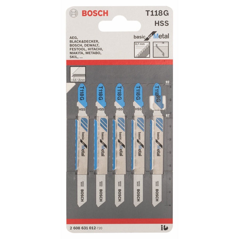 JSB Set T 118G Basic for Metal 92mm 5pcs