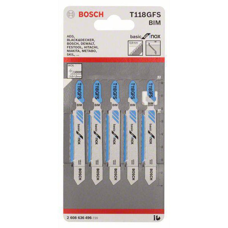 JSB Set T 118GFS BIM Best for Inox 5pcs