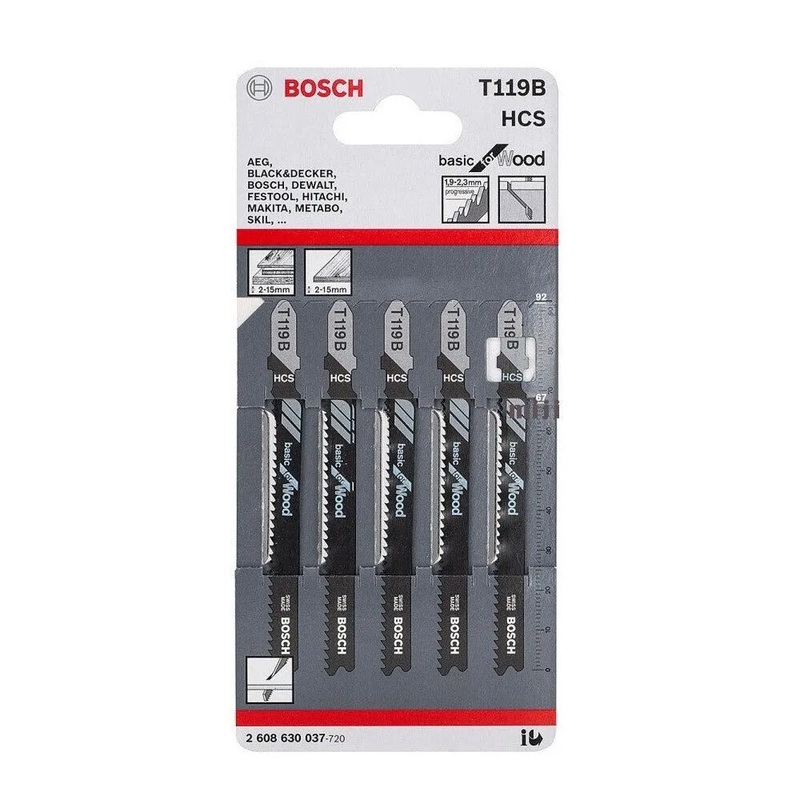 JSB Set T 119B Basic for Wood 92mm 5pcs