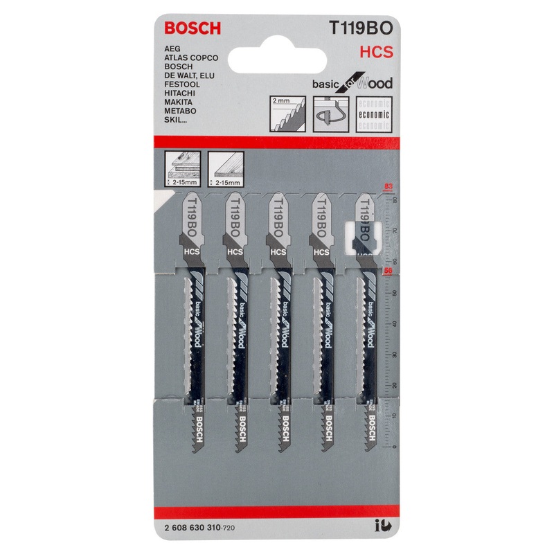 JSB Set T 119BO Basic for Wood 83mm 5pcs