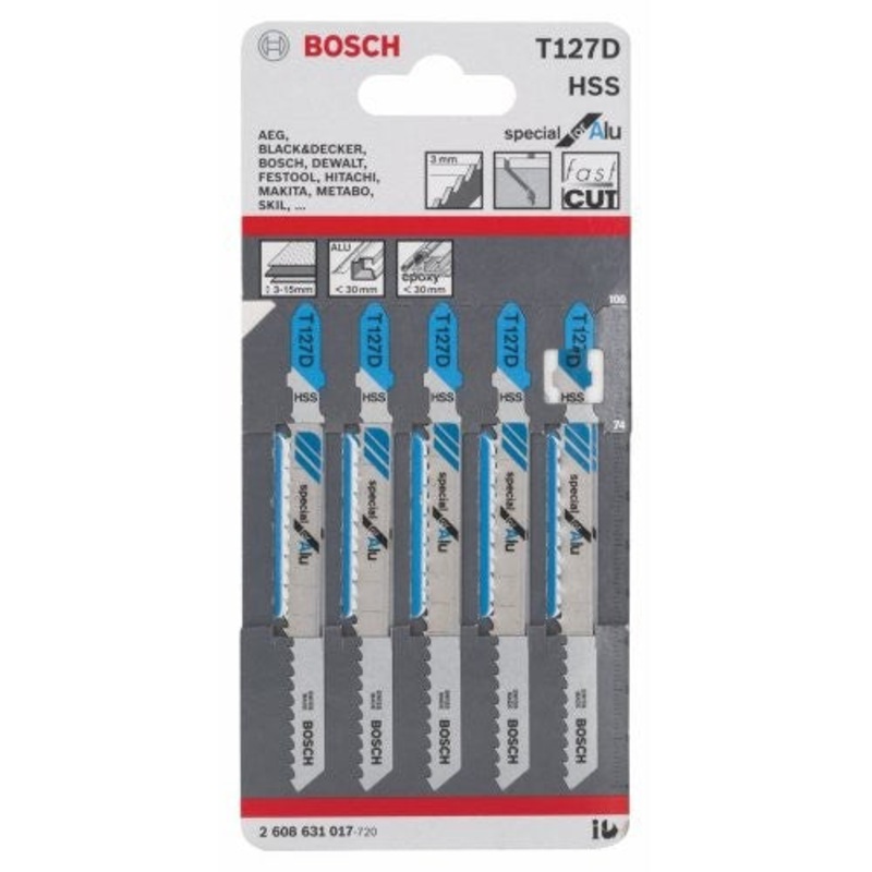 JSB Set T 127D Special for Aluminium 100mm 5pcs