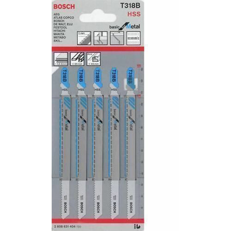 JSB Set T 318B Basic for Metal 132mm 5pcs