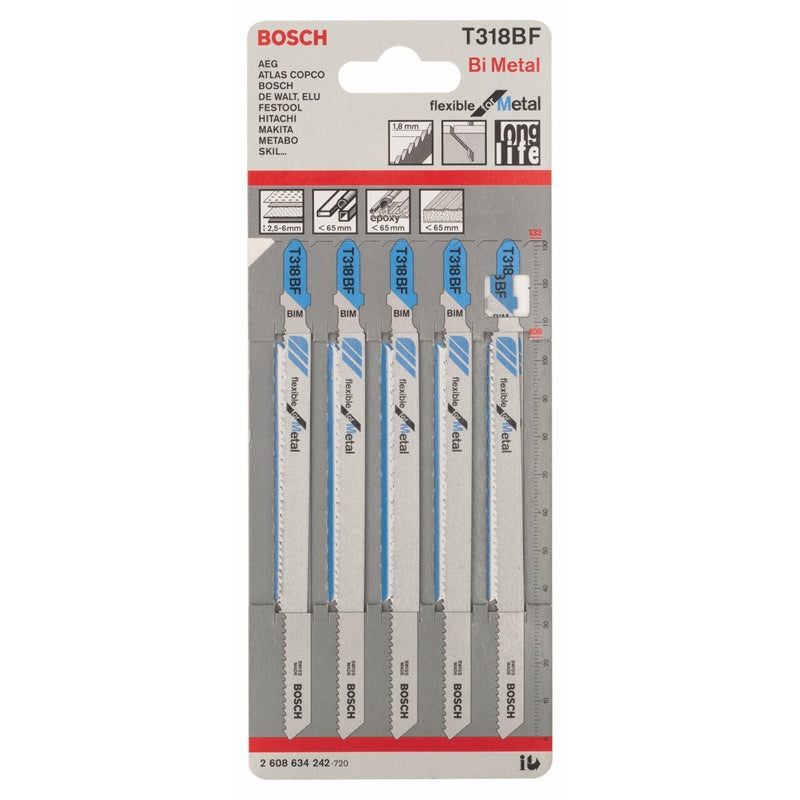 JSB Set T 318BF BIM Flexible for Metal 5pcs