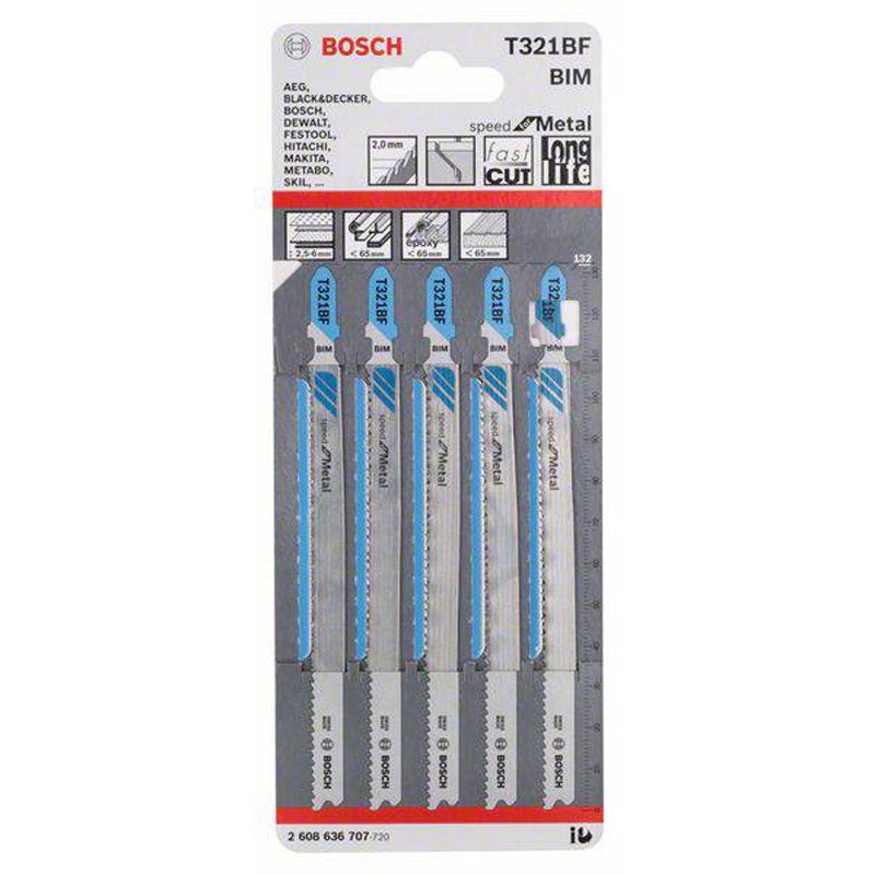 JSB Set T 321BF BIM Speed for Metal 5pcs