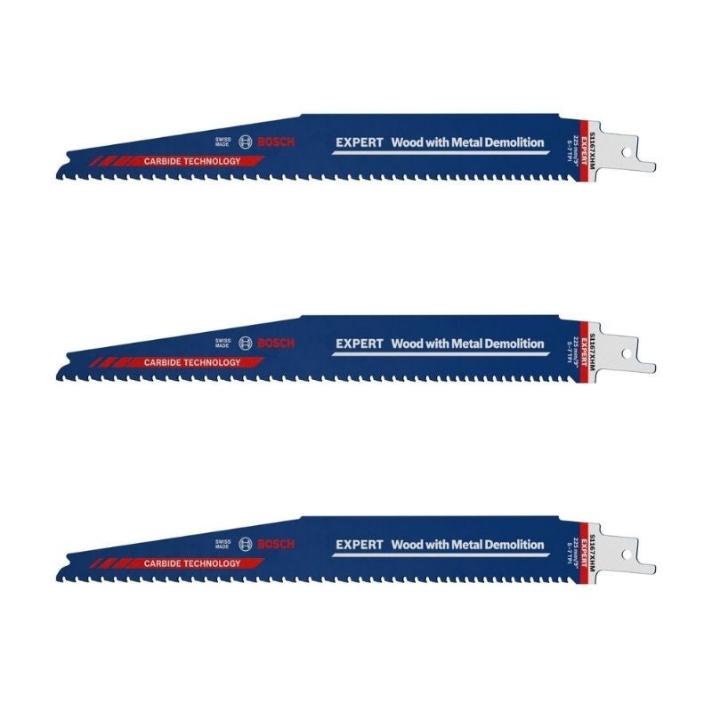Recip Sawblade -  S1167XHM | Tough Metal Embedded Wood- 3 pcs