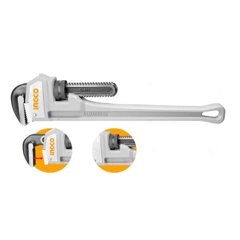 Aluminium Handle Pipe Wrench 14"