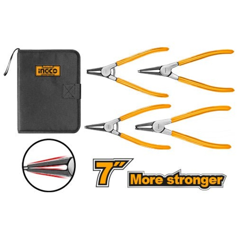 Circlip Pliers Set 4PCS, 6"