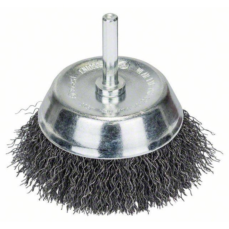 Disc Brush for Drills Crimped Wire Diameter 75 mm