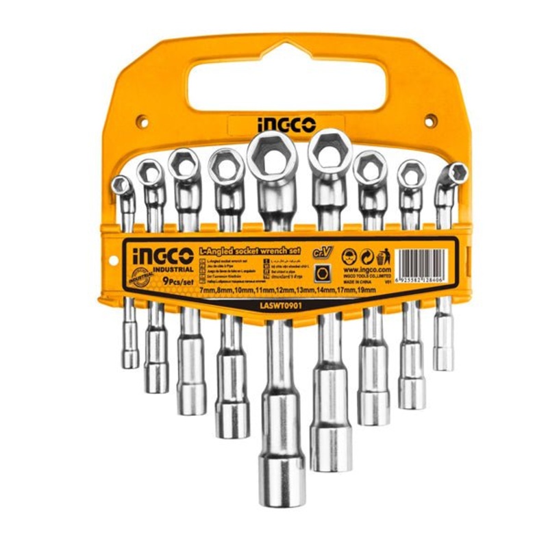 L-angled Socket Wrench Set 9pcs