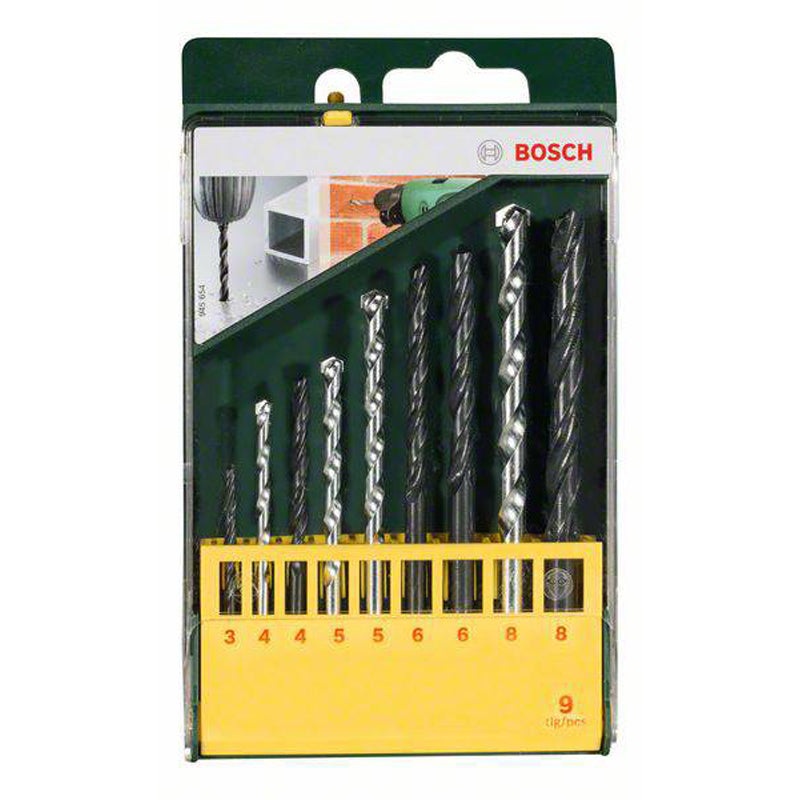Universal Drill Bit Metal/Masonry Set 9pcs
