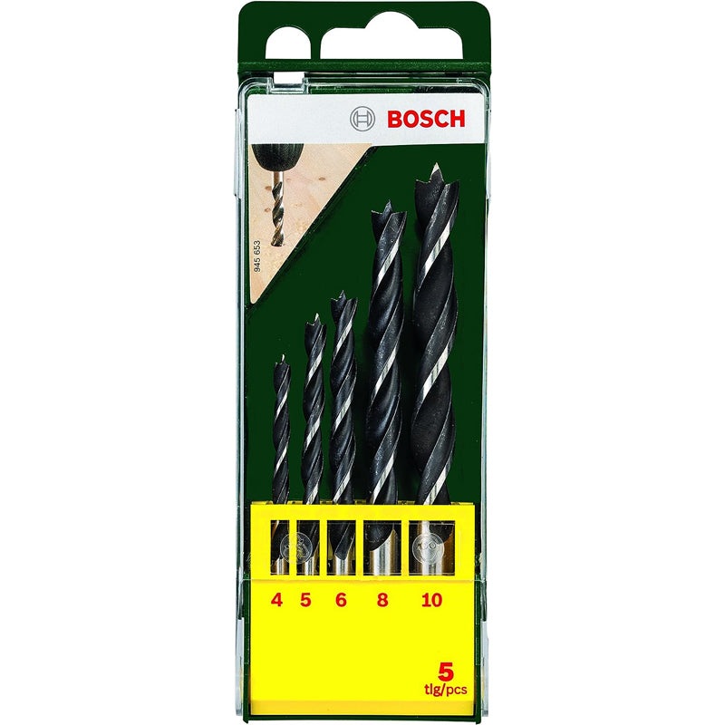 Wood Drill Bit Set 4/5/6/8/10mm 5pcs